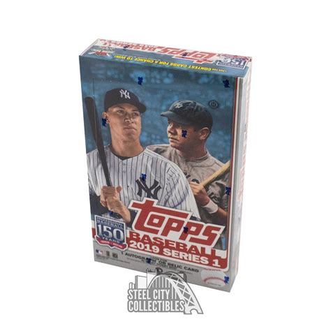 2019 topps series 1 baseball hobby box steel city|Topps series 1 baseball boxes.